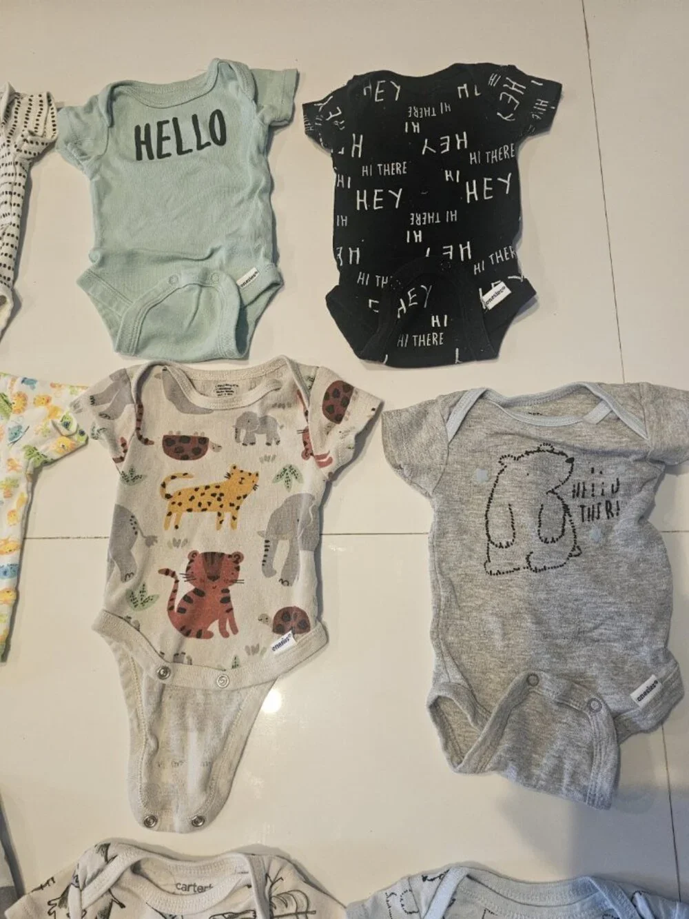 Newborn Carter's Gerber Modern Moments Body Suits Sleeper One Piece Boys 12...